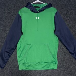 Under Armour Men's Hoodie in Green and Navy‎